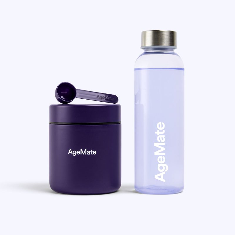 AgeMate Welcome Pack Container Bottle BlueBG