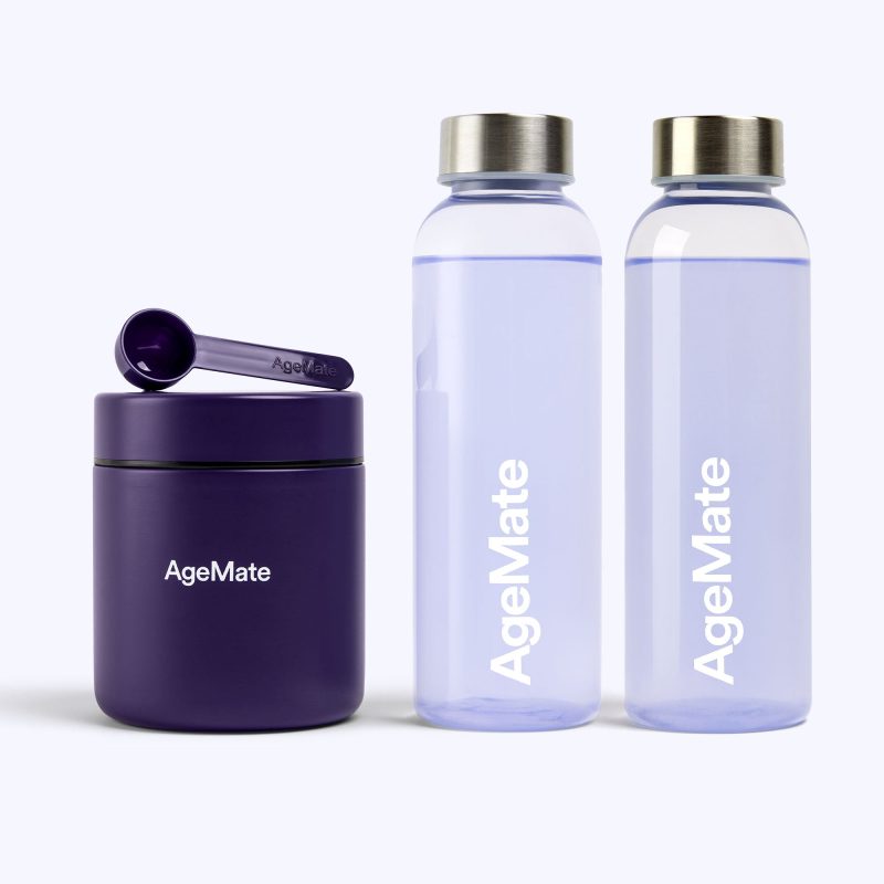 AgeMate Welcome Pack Double Container Bottle BlueBG